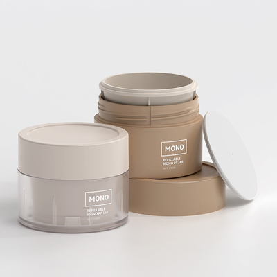 Plastikowe słoiki z kremem kosmetycznym PP, garnki, pojemniki 50 ml, 100 ml, 150 ml, 200 ml