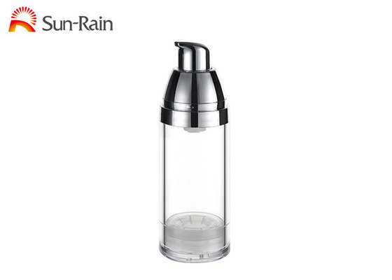 Clear Airless Pump Bottle Kosmetyczny krem ​​do twarzy Pojemniki 30 ml 50 ml Pojemność
