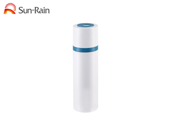 Okrągła rotacyjna pompa bezpowietrzna Butelka Próżniowa plastikowa w kolorze białym na balsam