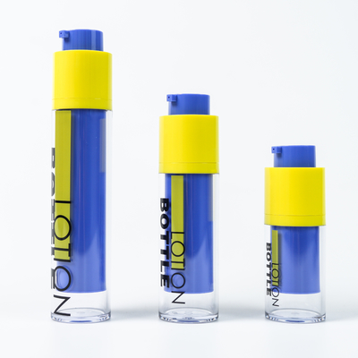 Fashion 15ml 30ml 50ml butelka kosmetyczna obracająca się do opakowań do pielęgnacji skóry z drukiem na ekranie